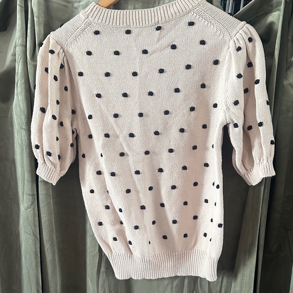 Polka Dot Knit Sweater - Picture 3 of 3